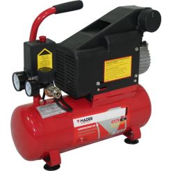 Compressor de Ar. Monobloco. 6L. 1.5HP. + Kit 4un - MADER® | Power Tools