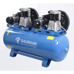 Compressor de Ar Trifásico. 270L. 4HP+4HP - SAURIUM®