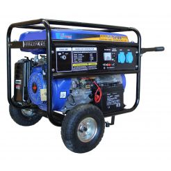 Gerador com motor a gasolina 429cc 14hp com rodas e arranque elétrico kawapower